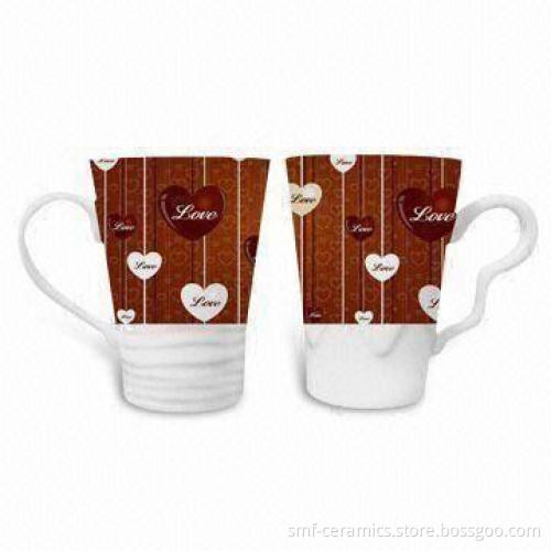 Promotional Mugs, Made of Porcelain, with 13oz Capacity, Suitable for Valentine's Gift